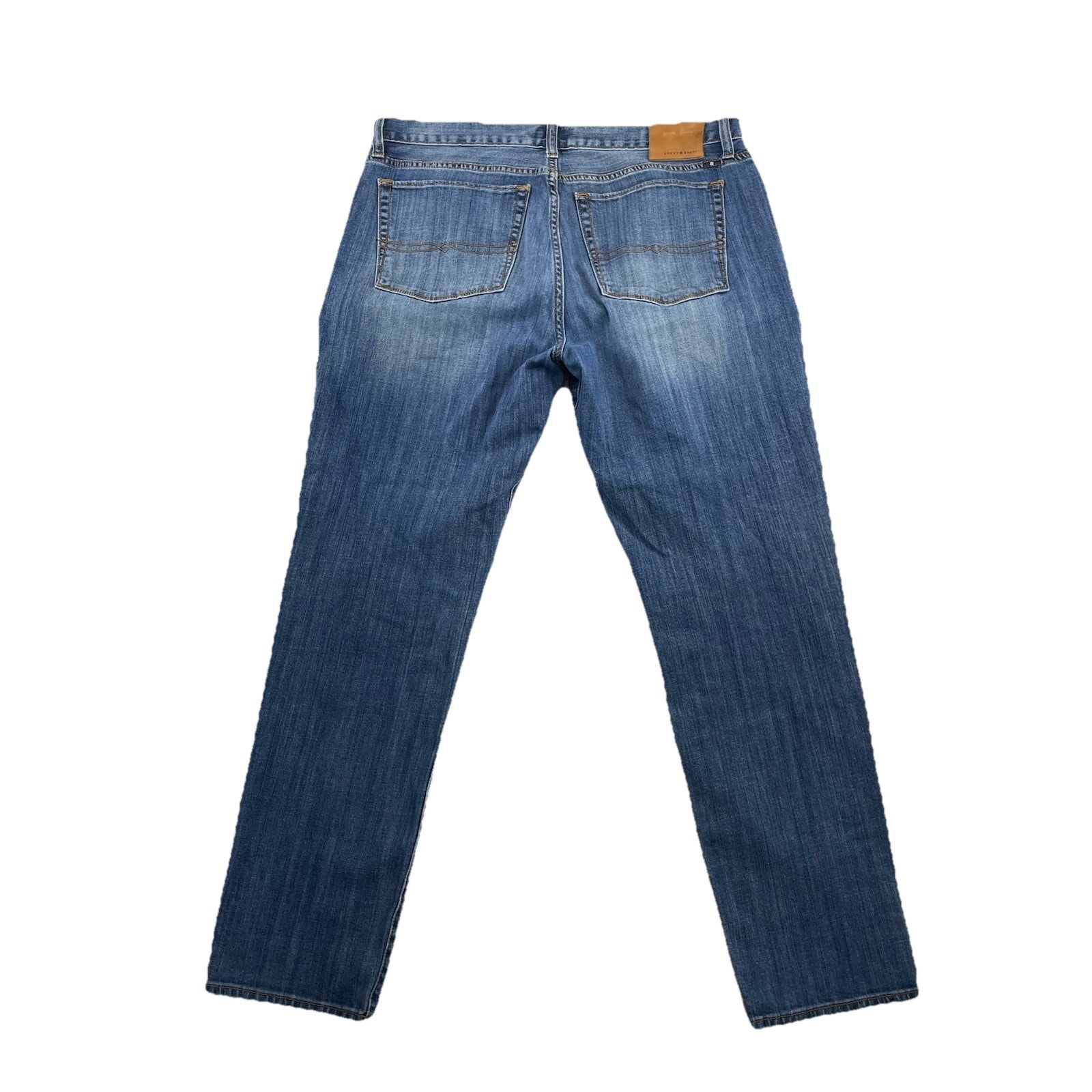 Lucky Brand 10 Authentic Skinny Size 36 X 30 Inseam Blue Men Denim E152